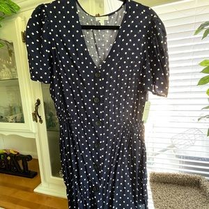 Navy Blue Polka Dot Sundress: New with tags!